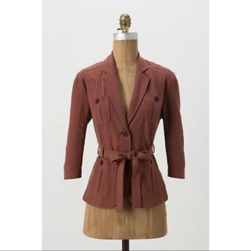 SOLD Anthropologie Jacket Cartonnier Paprika